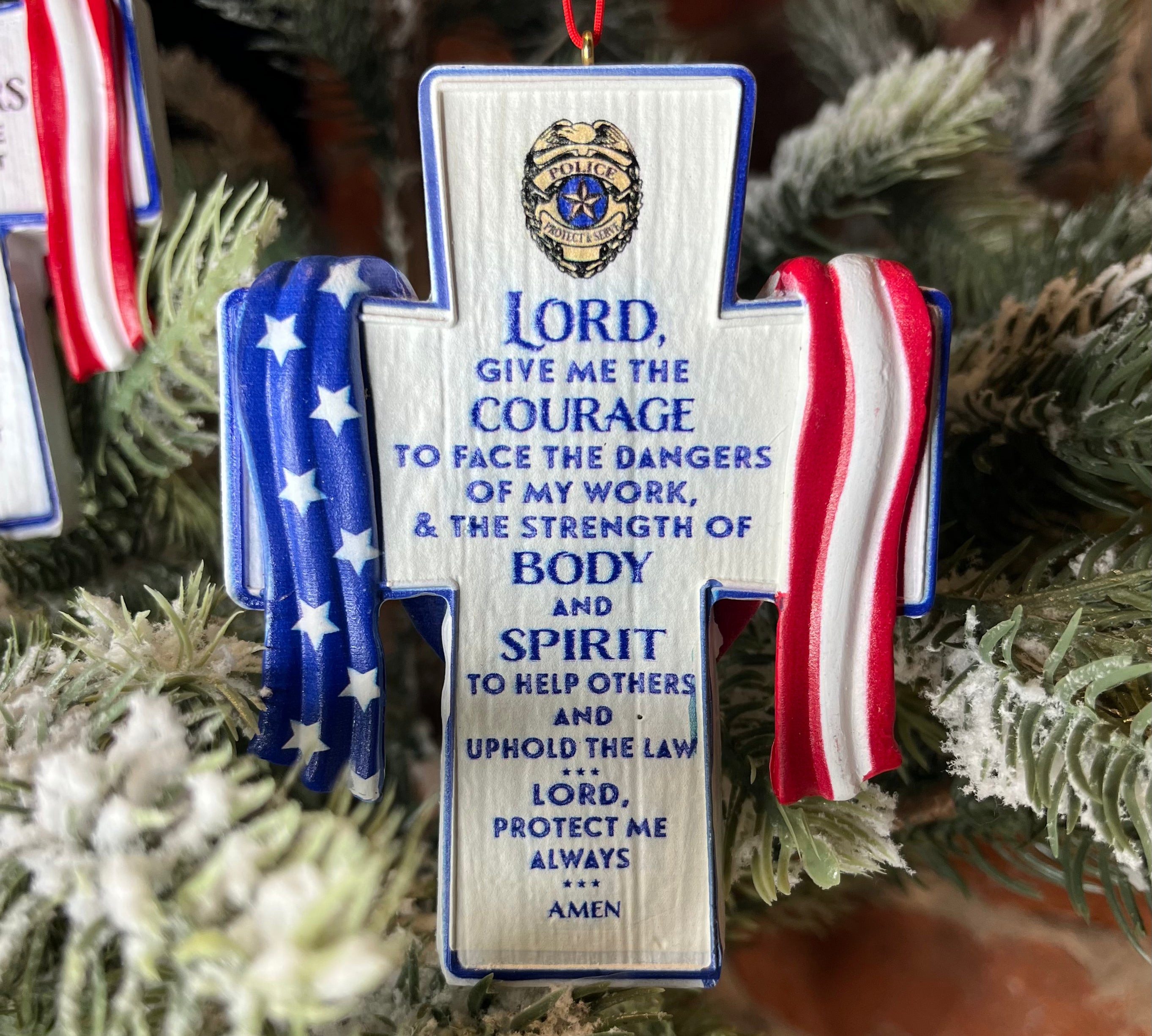 Protect & Serve Orn 3.5x4.5”