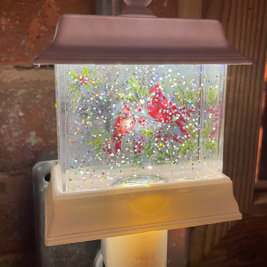 Cardinal Shimmer LED Night Light 3.5x6”