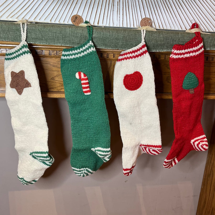 Simple Knit Holiday Icon Stocking 26.5”