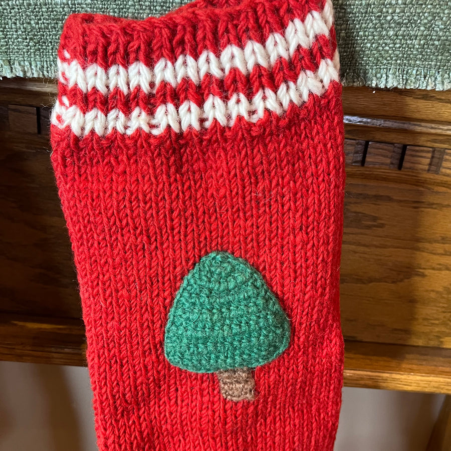 Simple Knit Holiday Icon Stocking 26.5”