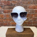 Colorblock Detail Oversize Sunglasses