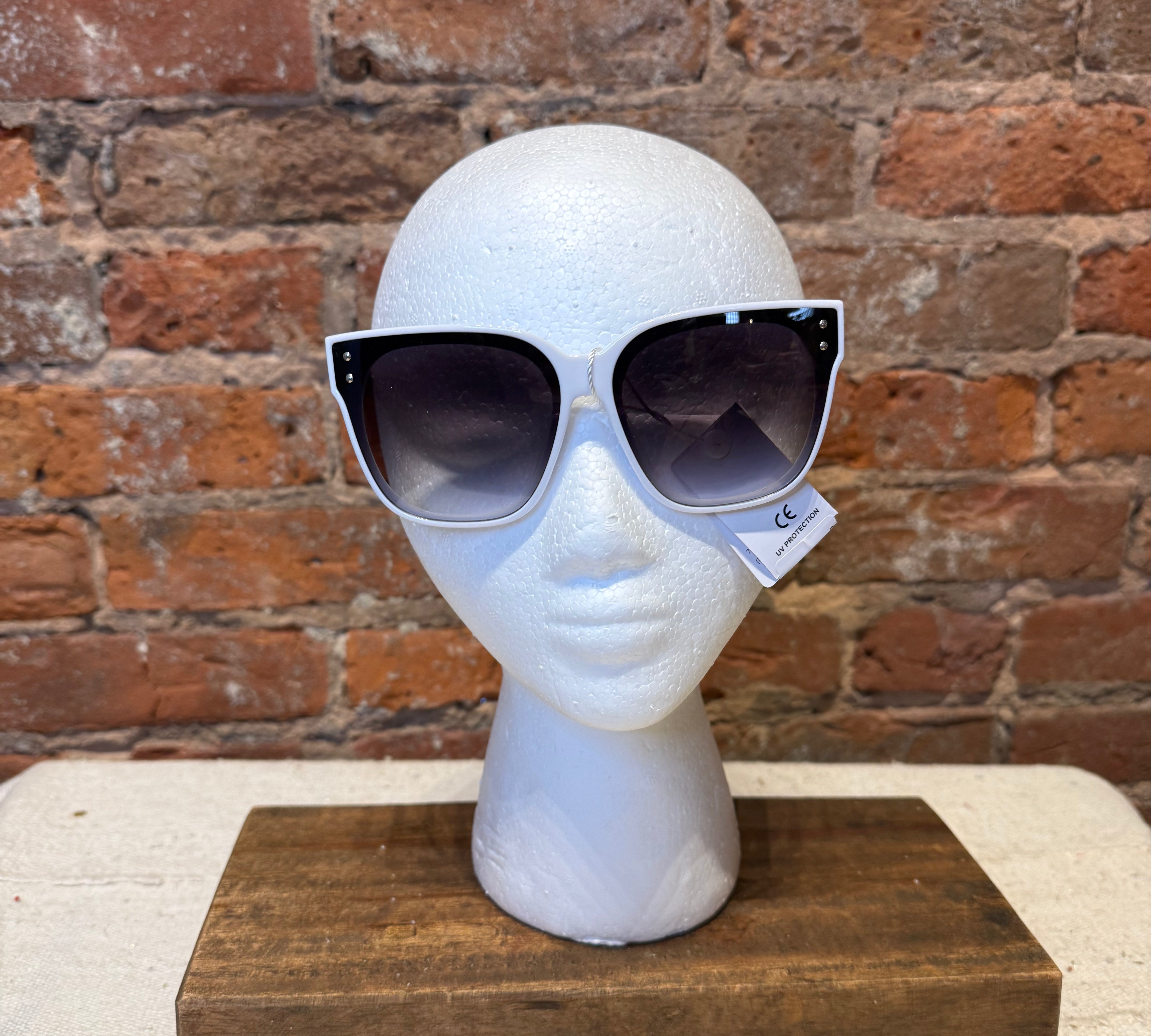 Colorblock Detail Oversize Sunglasses