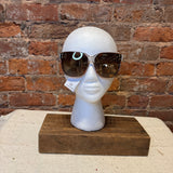 Colorblock Detail Oversize Sunglasses