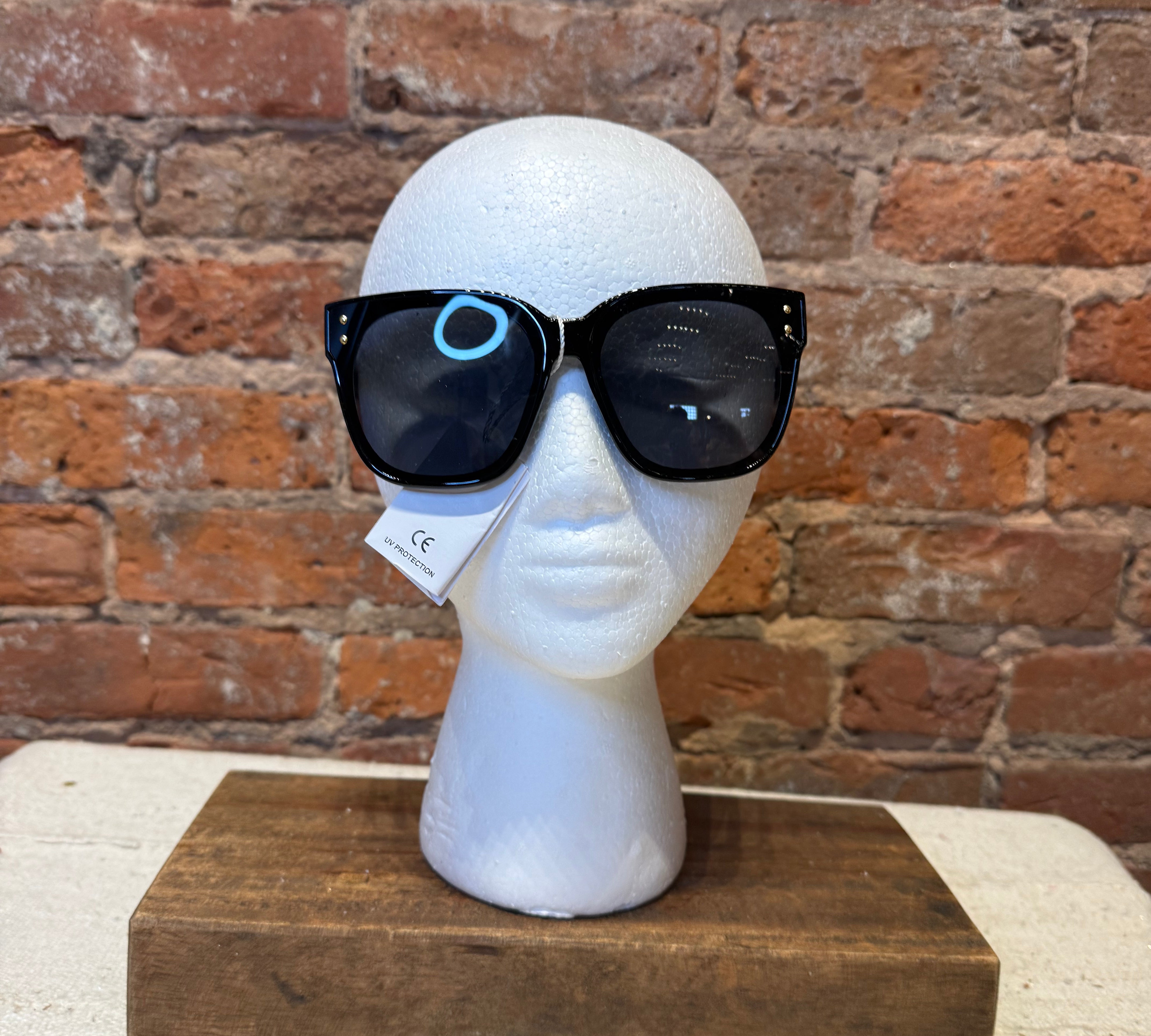 Colorblock Detail Oversize Sunglasses