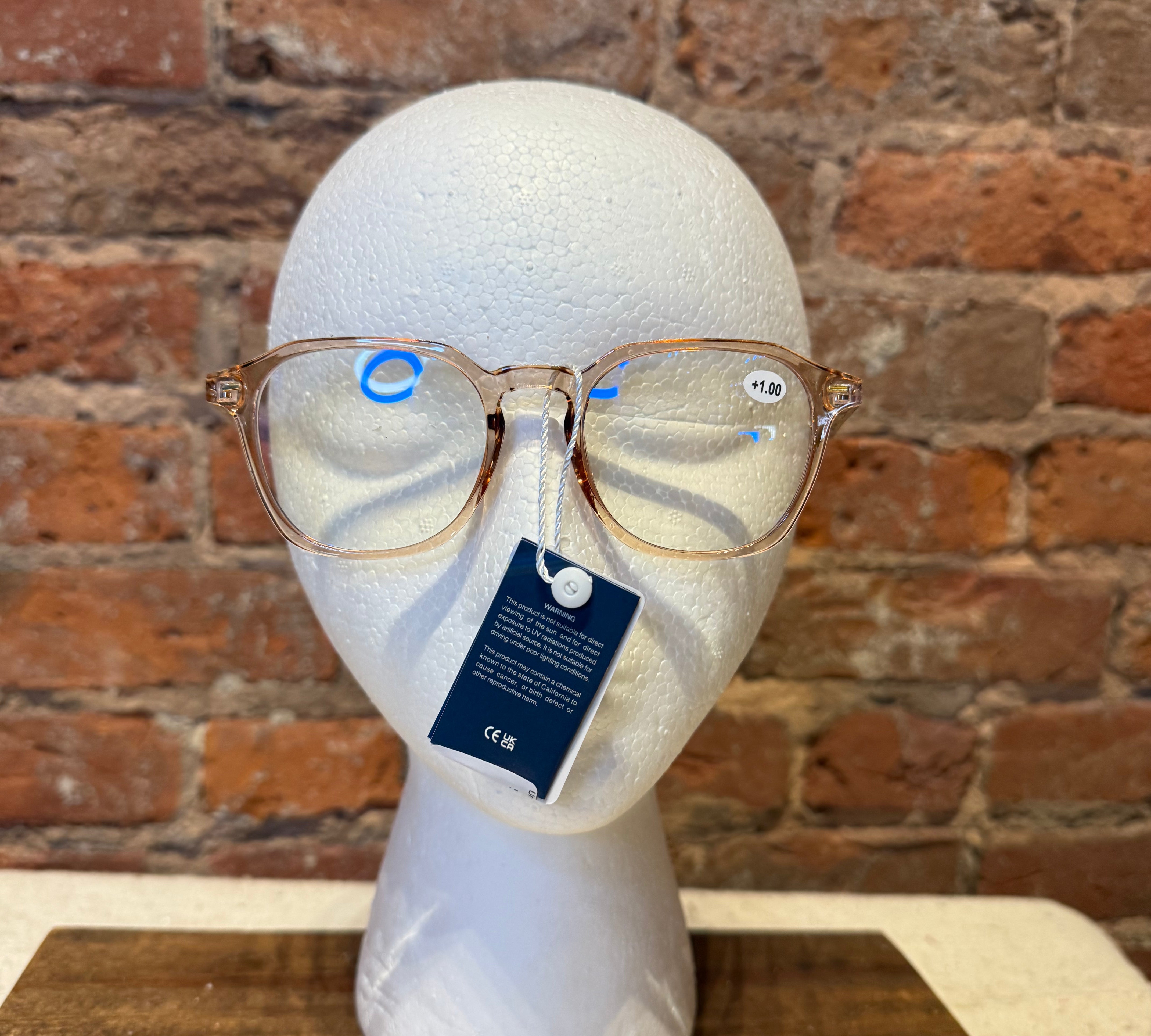 Unisex Classic Rounded Square Reading Glasses