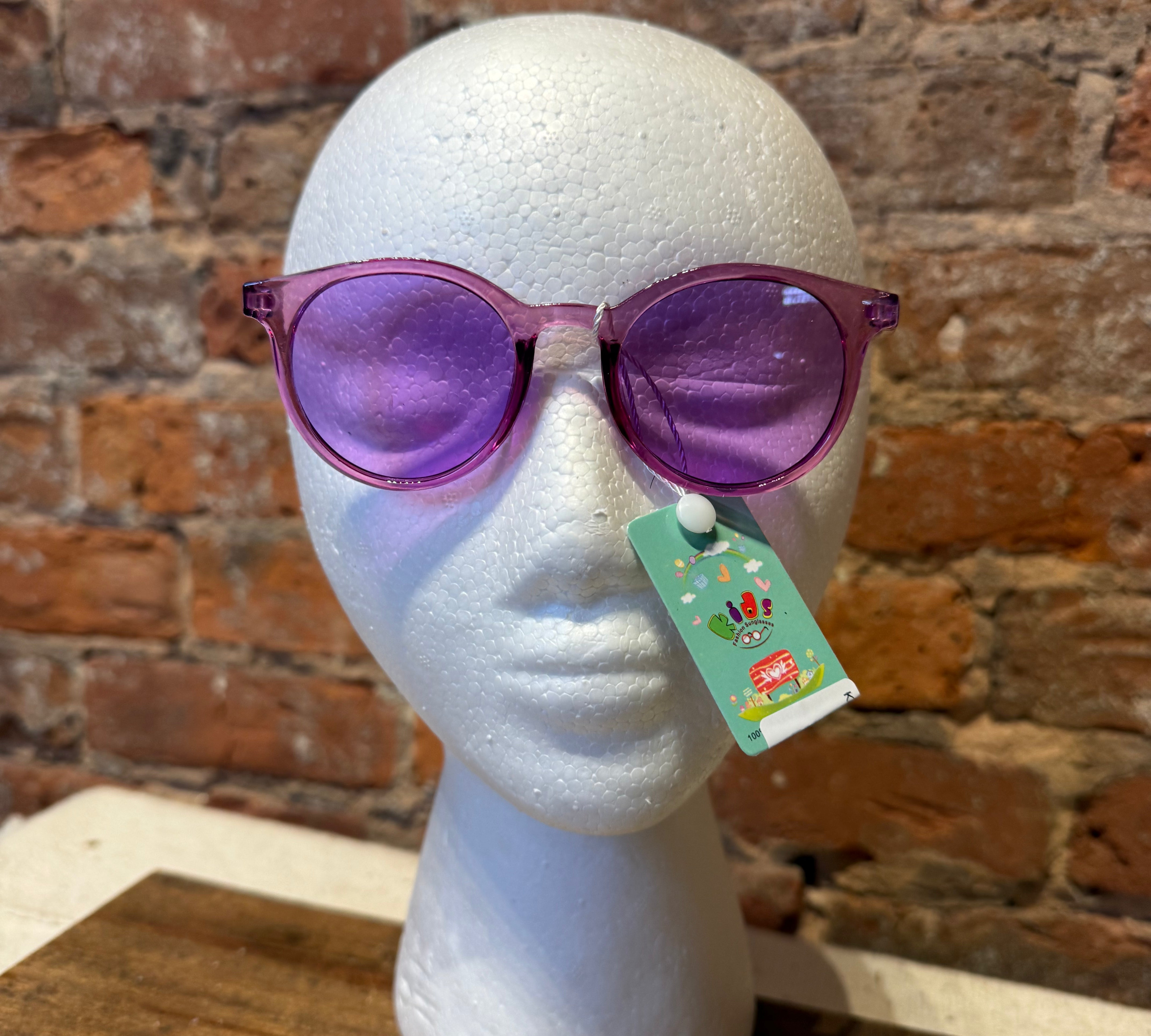 Kids Round Bold Tinted Sunglasses