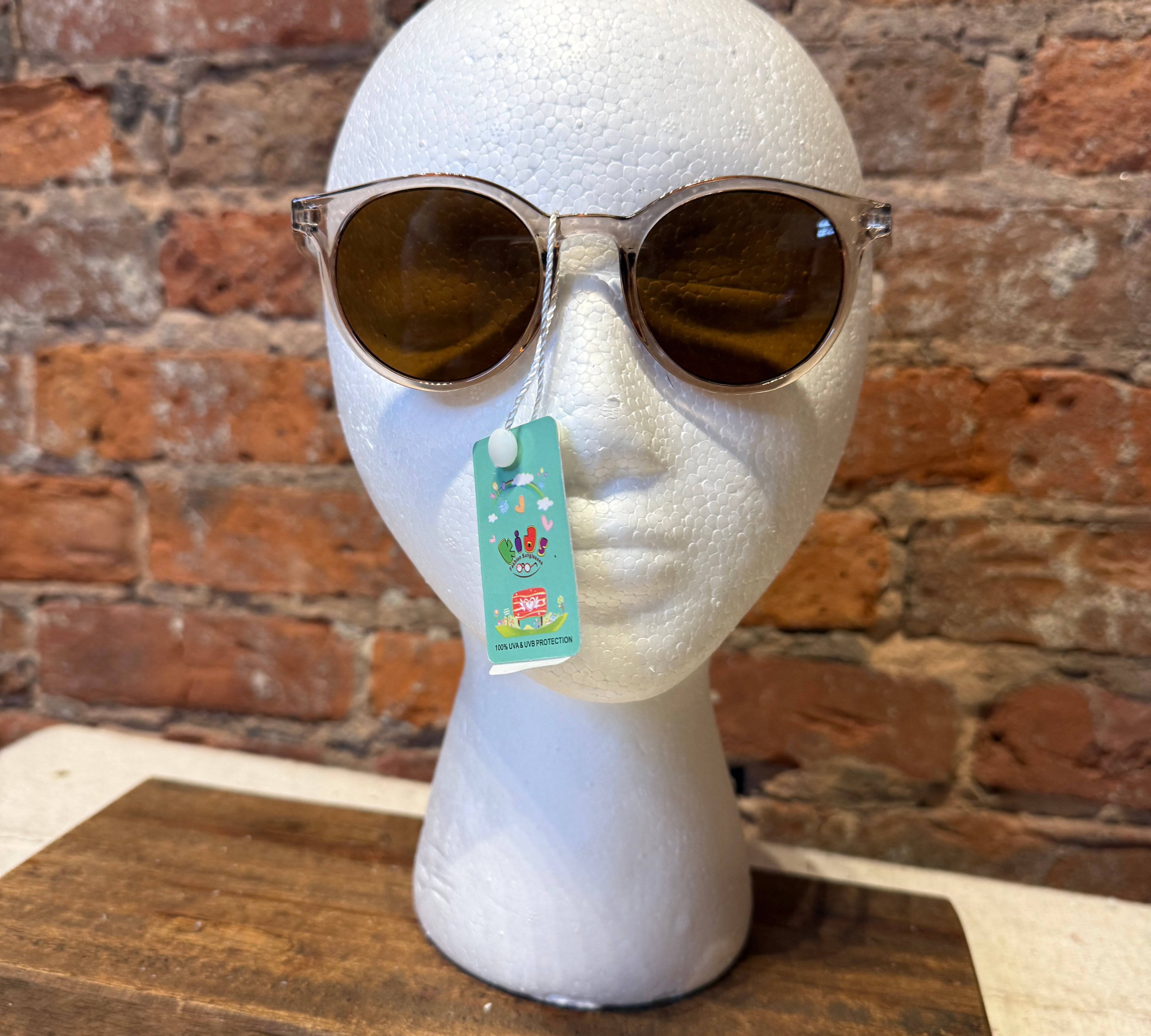 Kids Round Bold Tinted Sunglasses