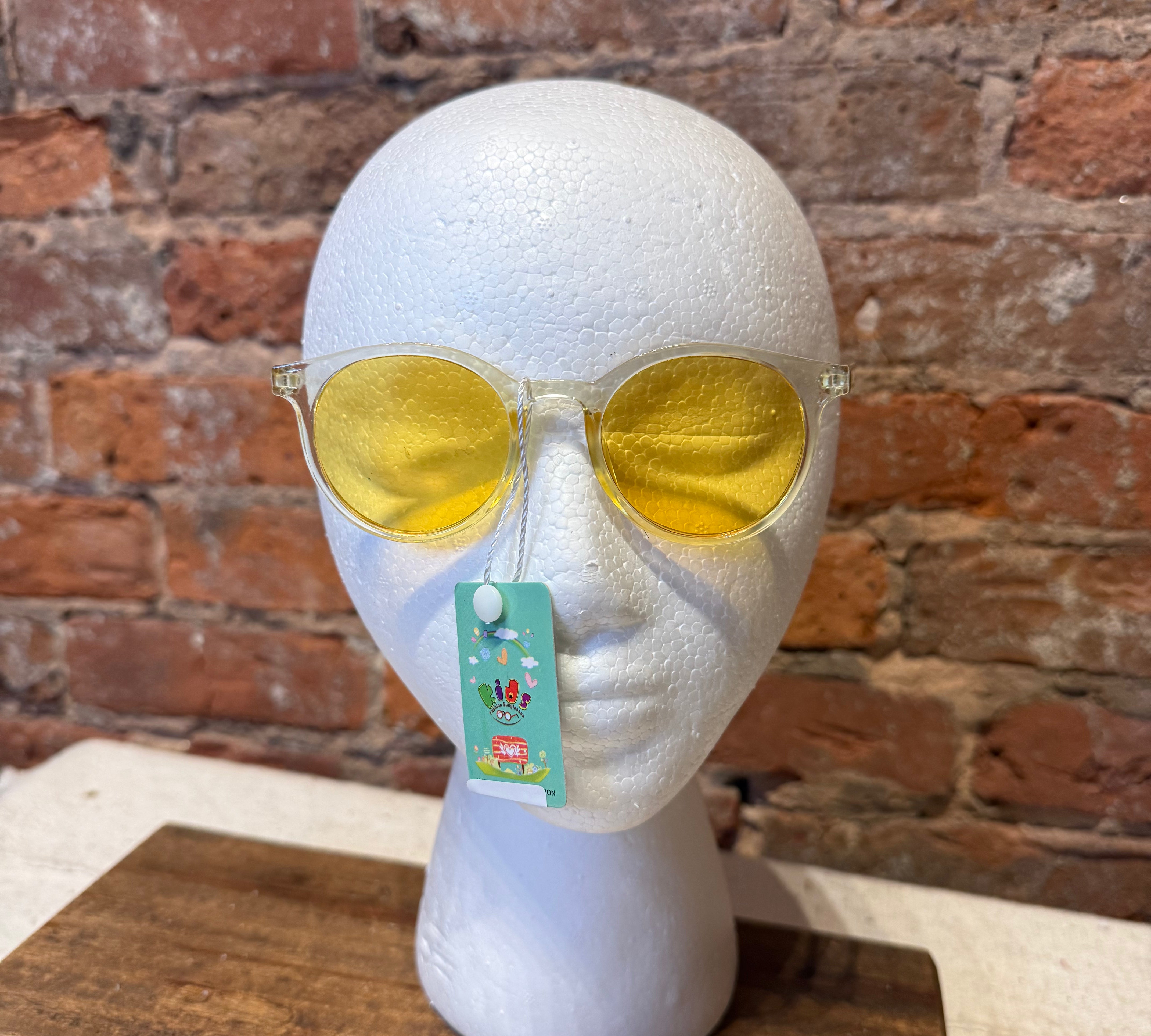 Kids Round Bold Tinted Sunglasses