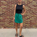 Modal Scuba Flat Piping Skort
