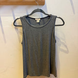 Plus Round Neck Ribbed Tank Top