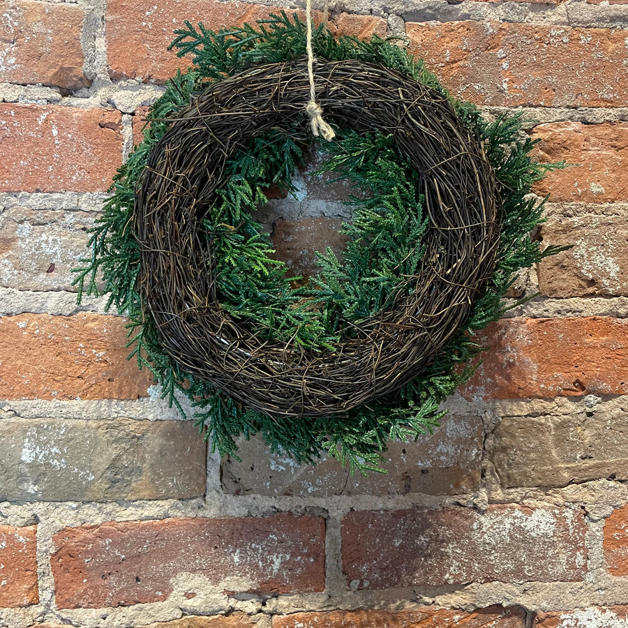 Real Touch Pine Wreath 11.5”