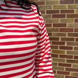 Drop Shoulder Crewneck w/Contrasting Trim