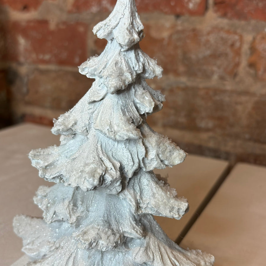 White Weathered Tree Stocking Holder 7.5”