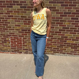 Washed Yellow Iowa Hawkeye Tank