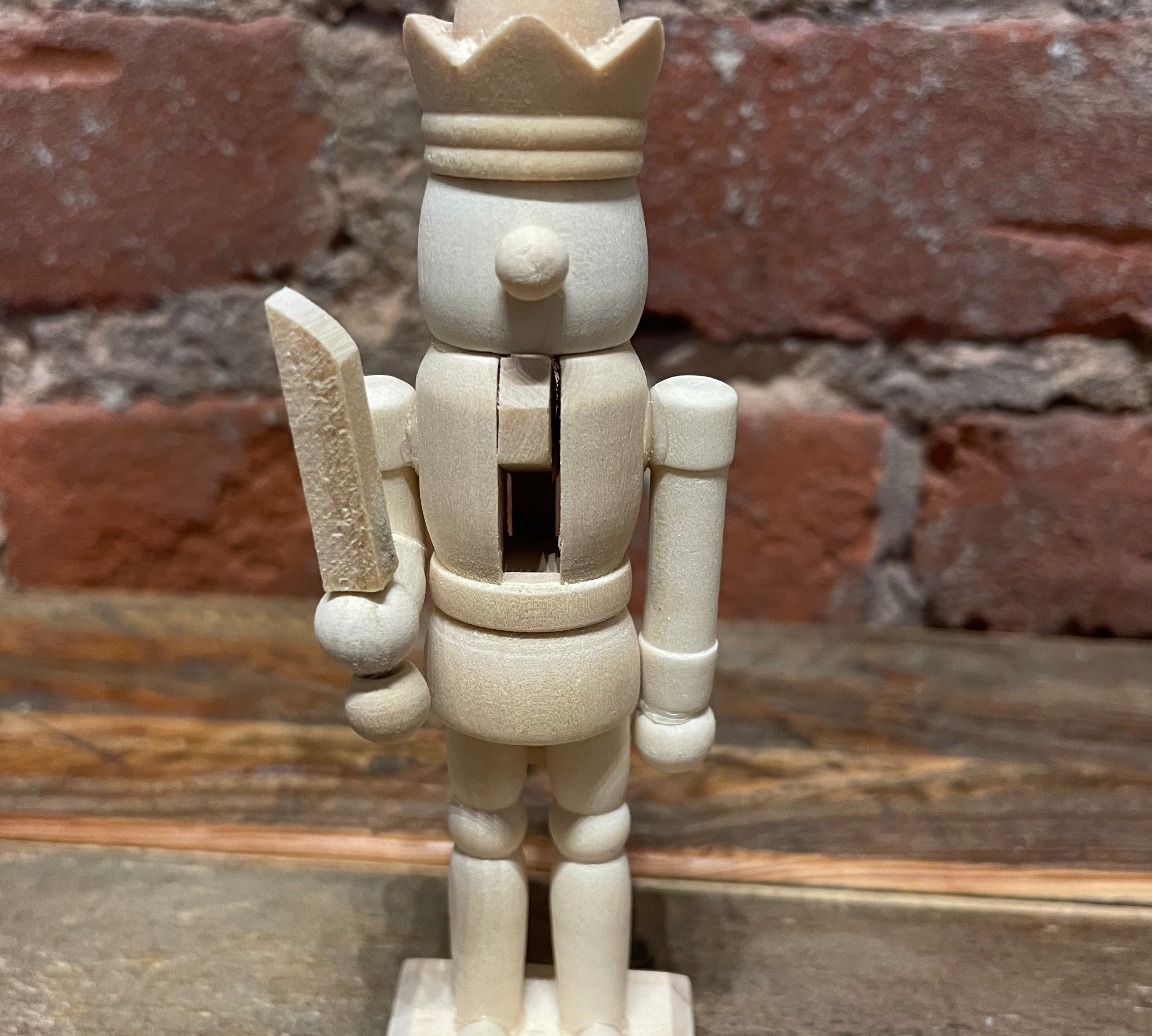 Natural Wood Nutcracker 5”
