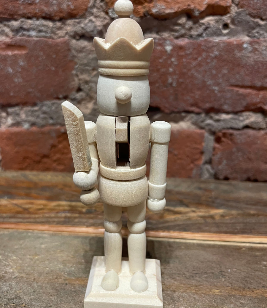 Natural Wood Nutcracker 5”