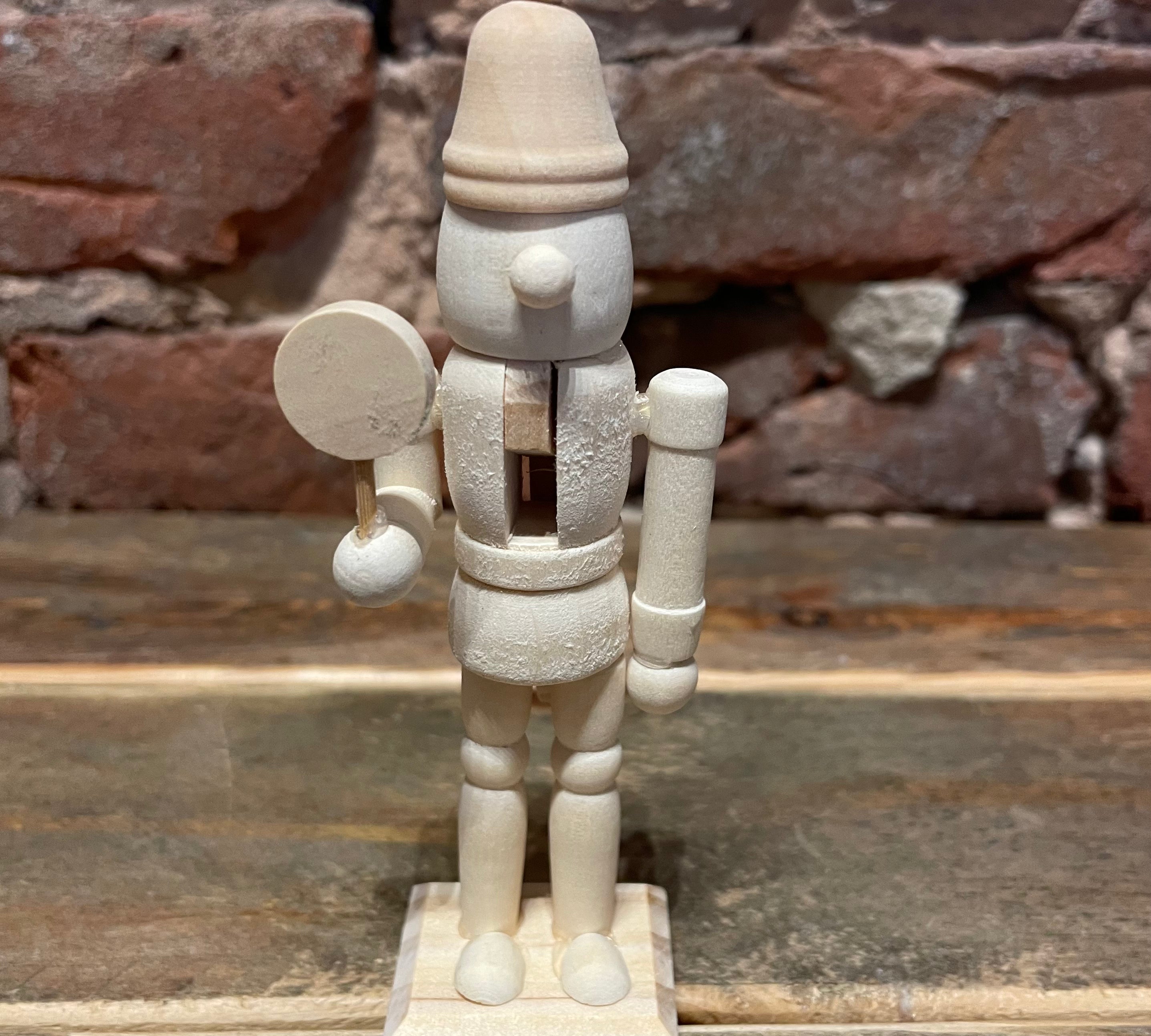 Natural Wood Nutcracker 5”