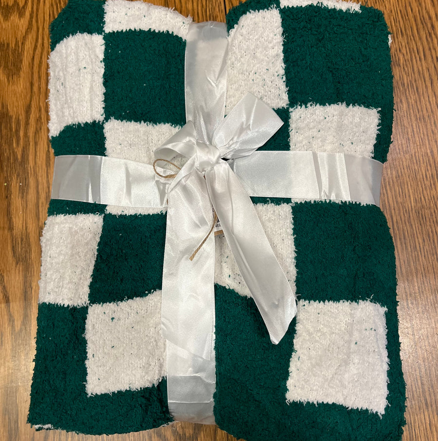 Green Checkered Blanket