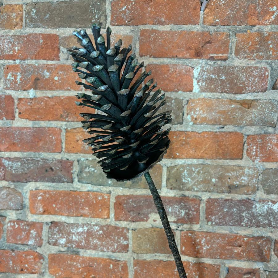 Natural Pinecone On Branch 8”