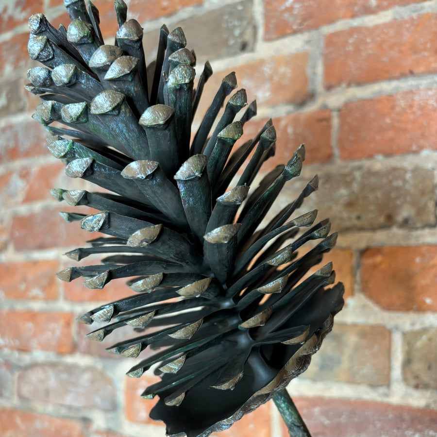 Natural Pinecone On Branch 8”