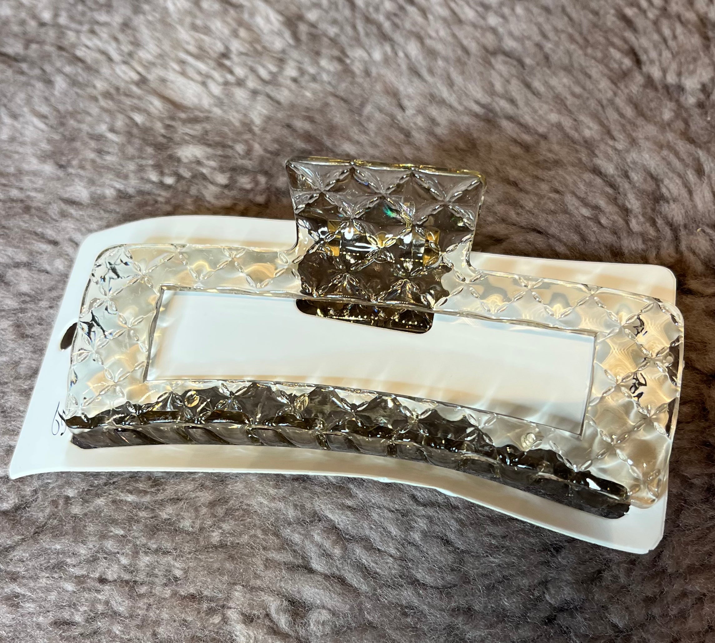 Embossed Jumbo Hair Claw