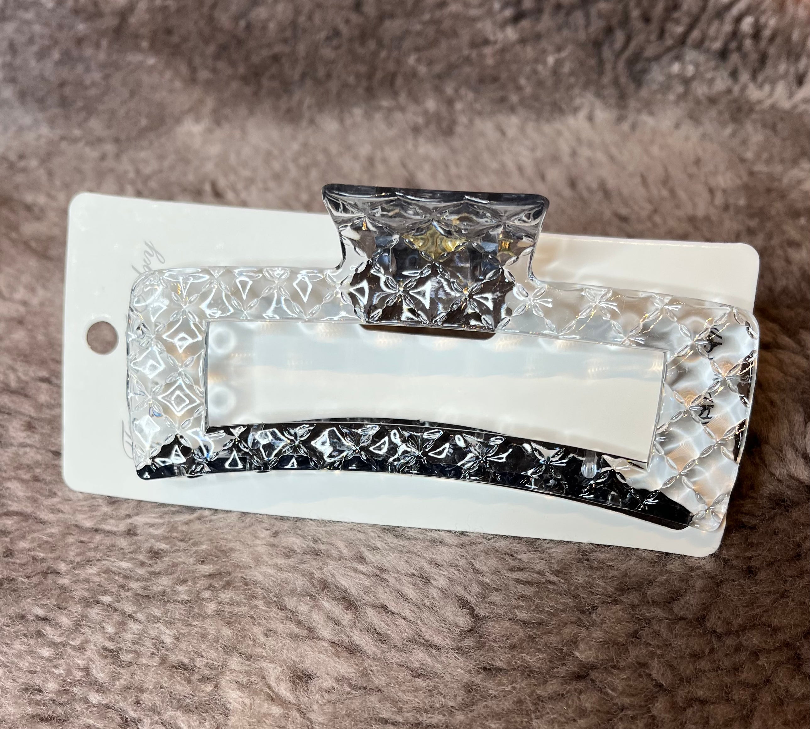 Embossed Jumbo Hair Claw