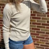 Pinstripe Lightweight Sweater
