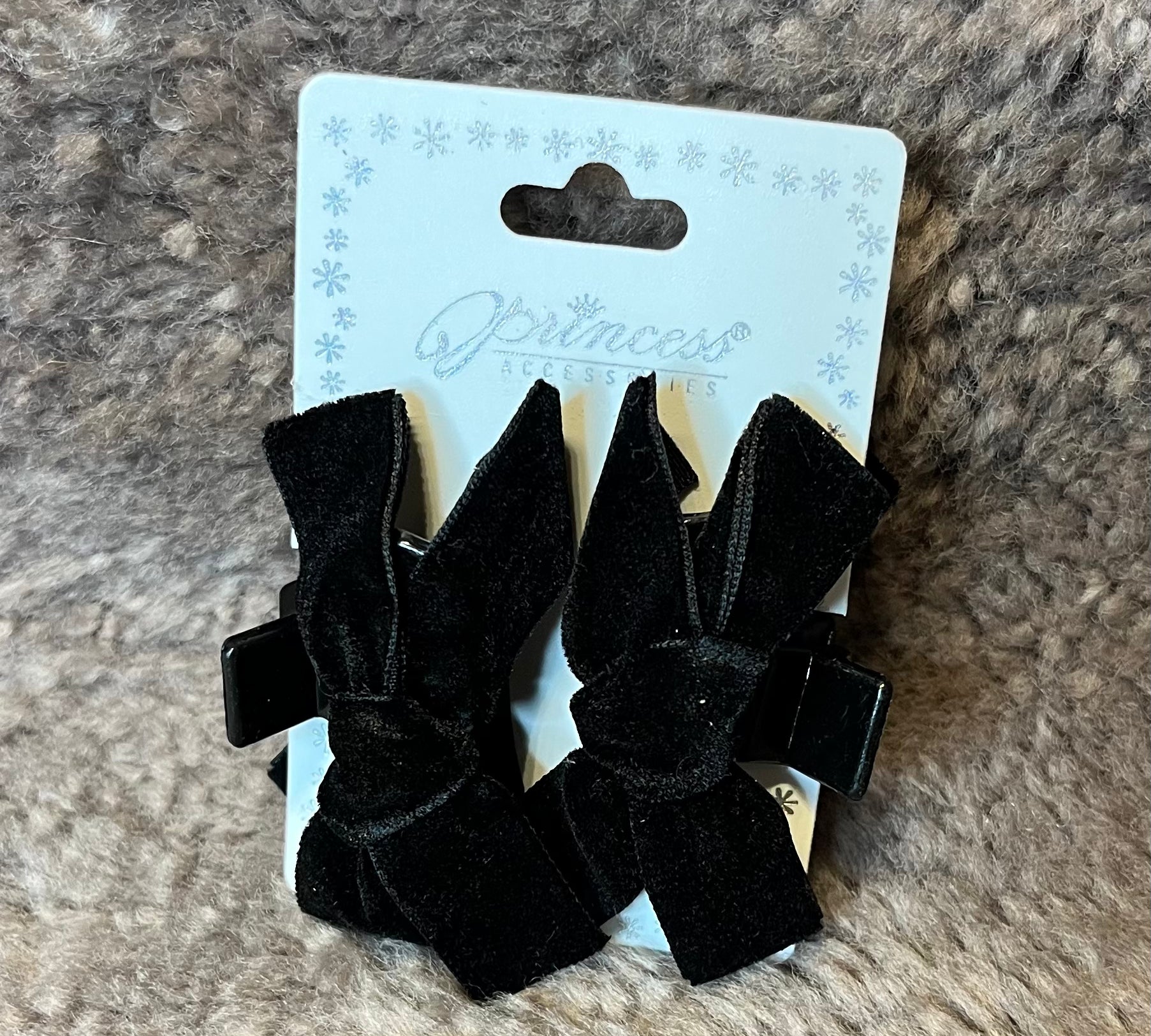 Mini Velvet Bow Hair Cip