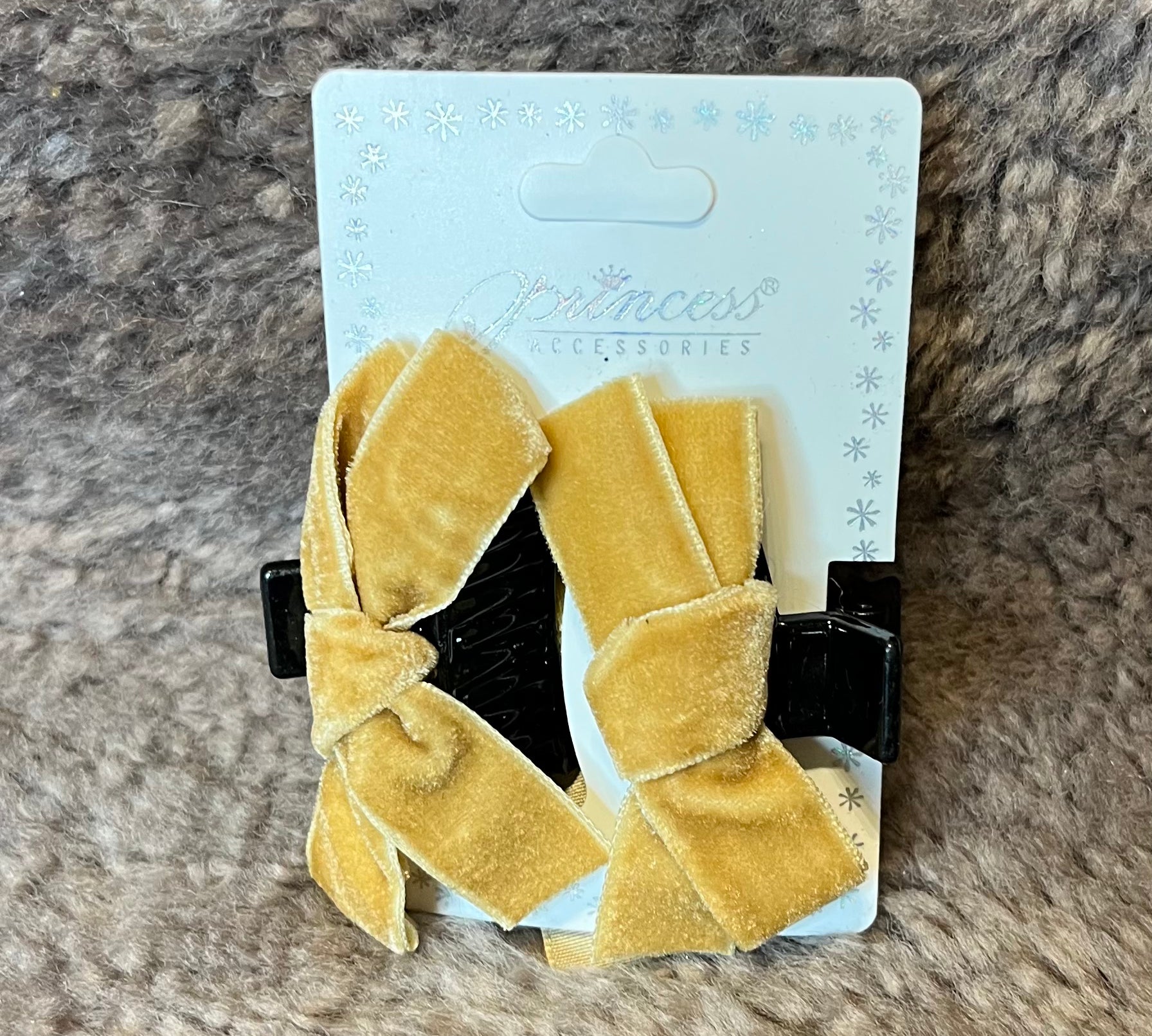 Mini Velvet Bow Hair Cip