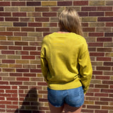 Mustard Lime Loose Fit Long Sleeve Pullover