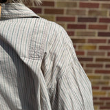 Long Sleeve Reworked Button Down Top