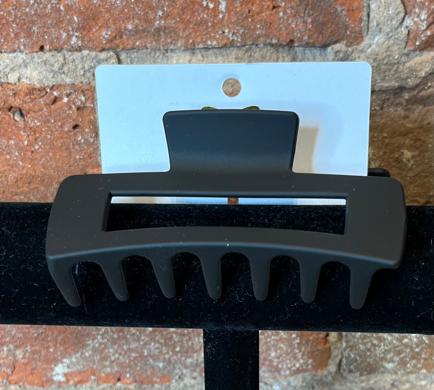 Matte Large Rectangle Hair Claw
