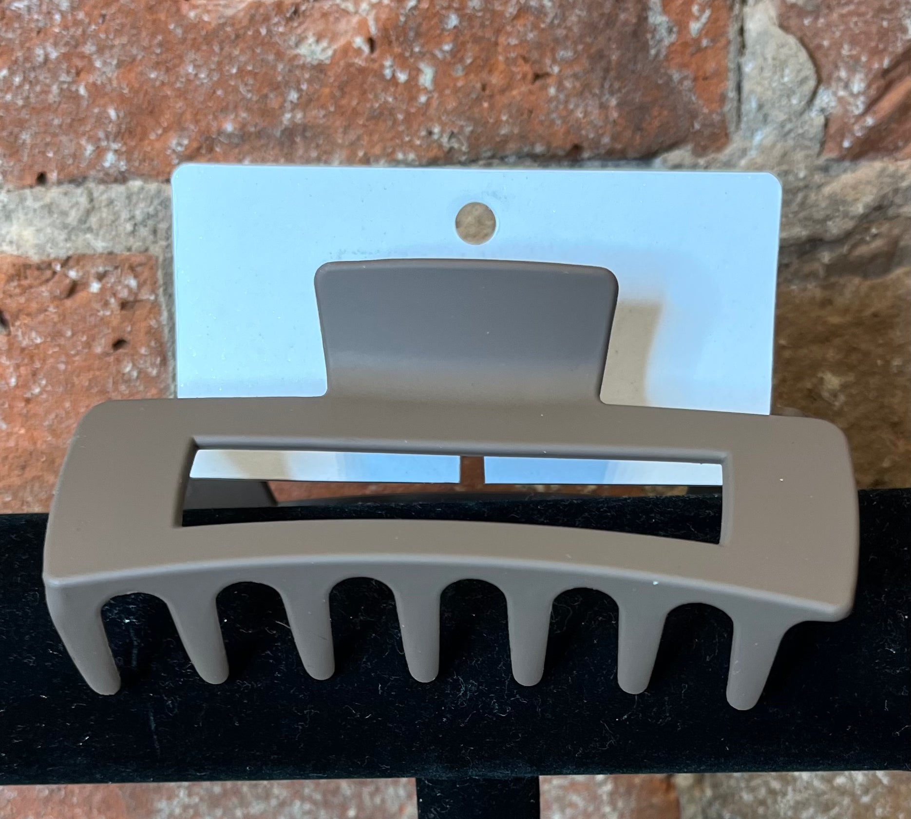 Matte Large Rectangle Hair Claw