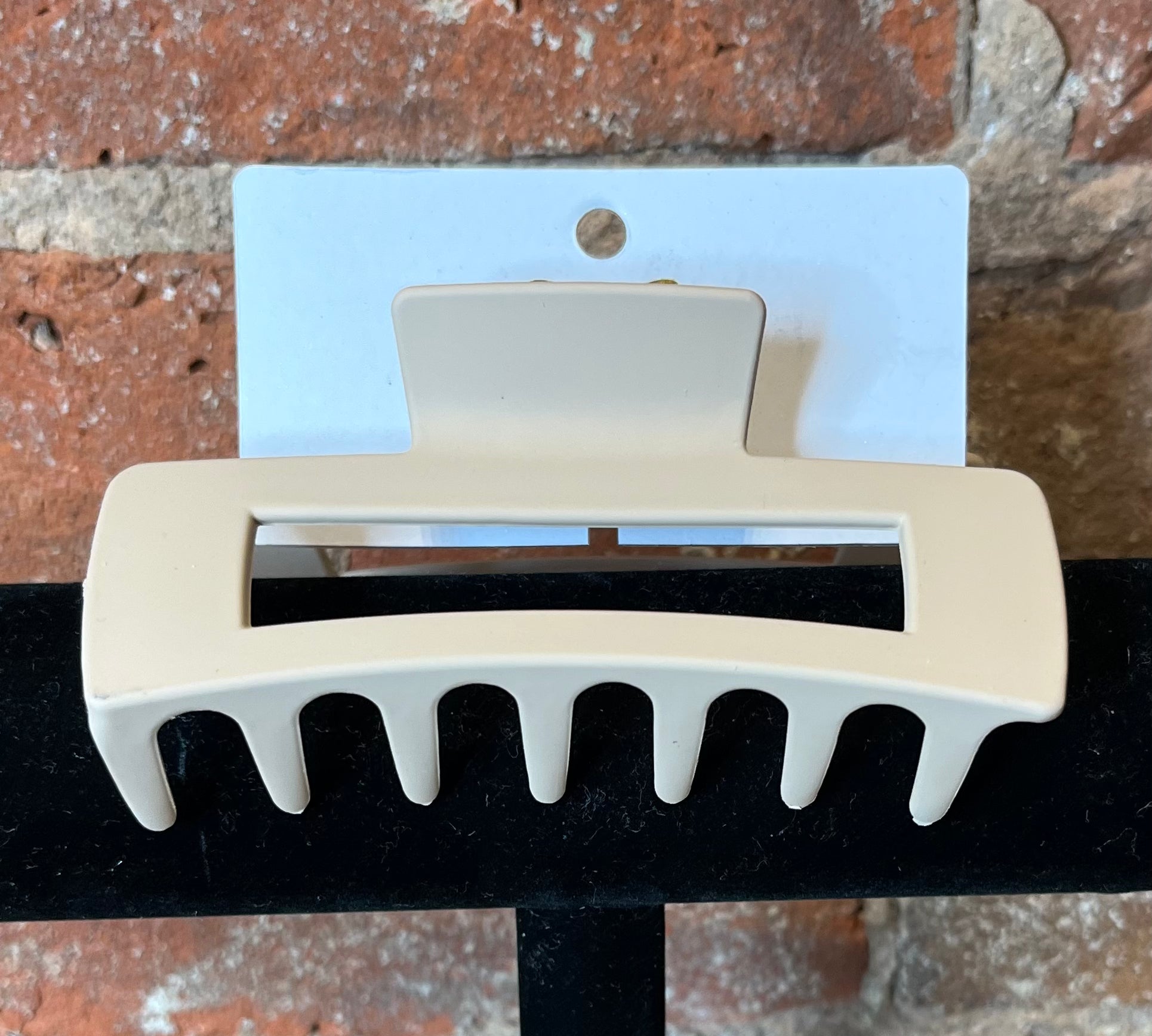 Matte Large Rectangle Hair Claw
