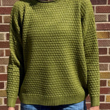Waffle Long Sleeve Crewneck Pullover