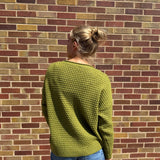 Waffle Long Sleeve Crewneck Pullover