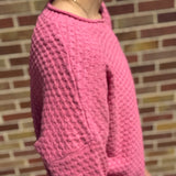 Waffle Long Sleeve Crewneck Pullover