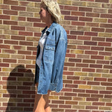 Medium Dark Denim Oversized Jacket