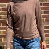 Wide Crew Neck Pullover w/Dolman Sleeve