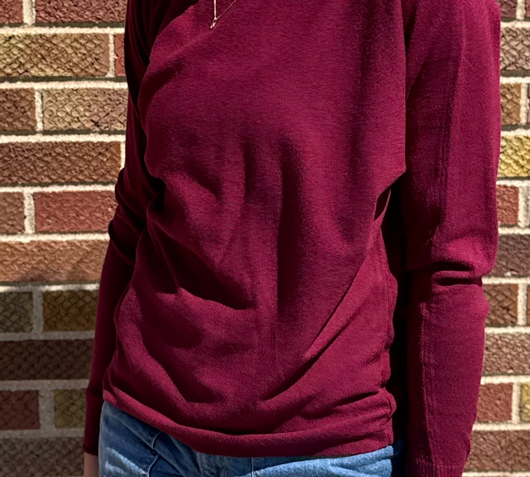 Wide Crew Neck Pullover w/Dolman Sleeve