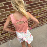 Girls Coral Active Tank Top