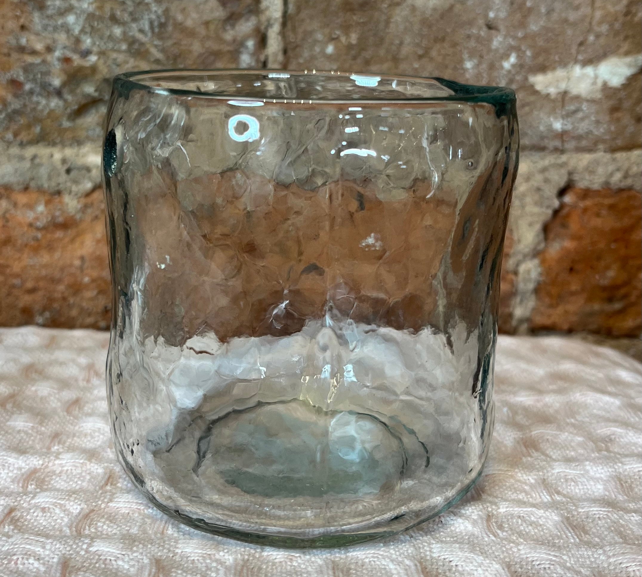 Hand Blown Round Hanging Vase