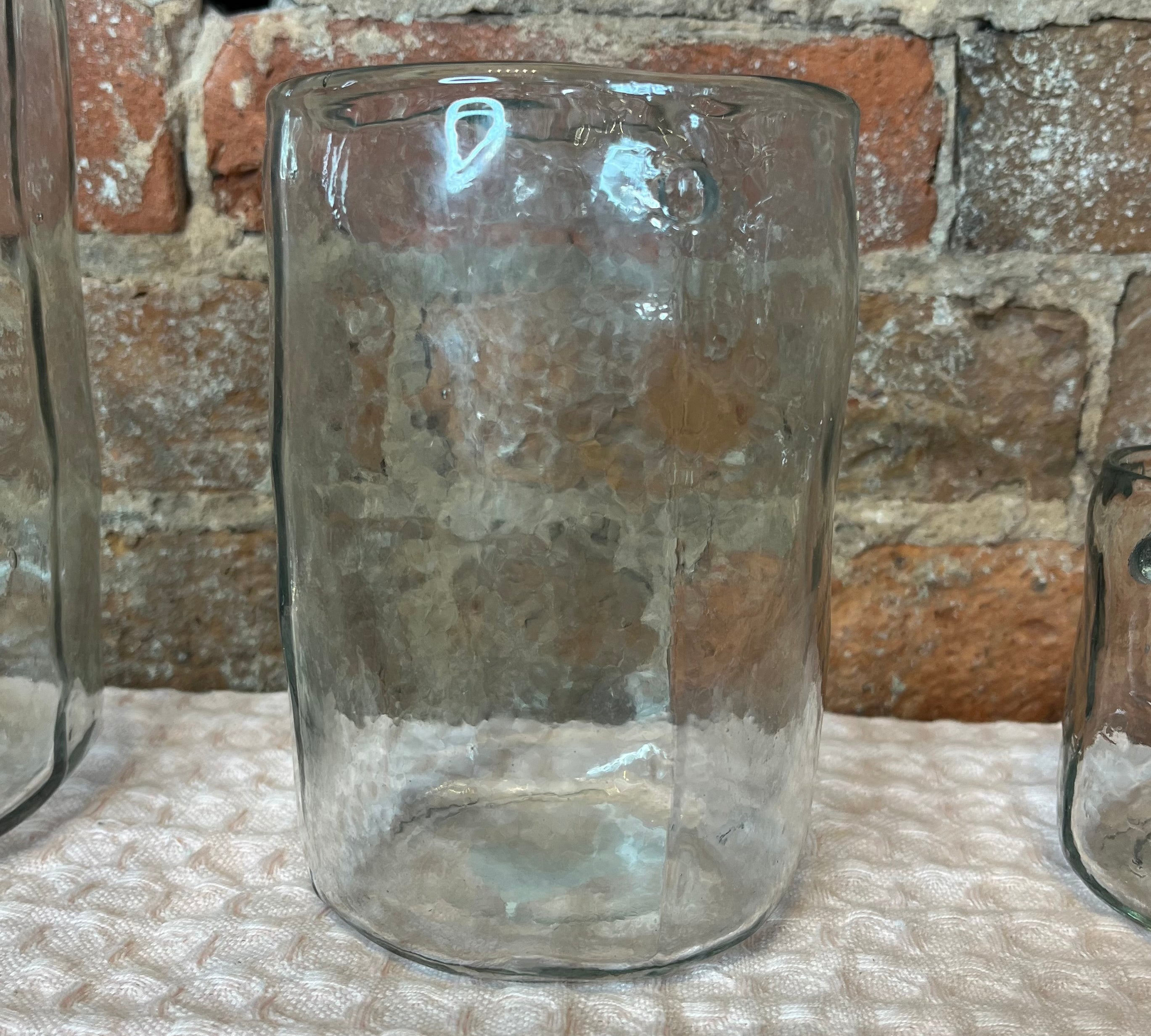 Hand Blown Round Hanging Vase