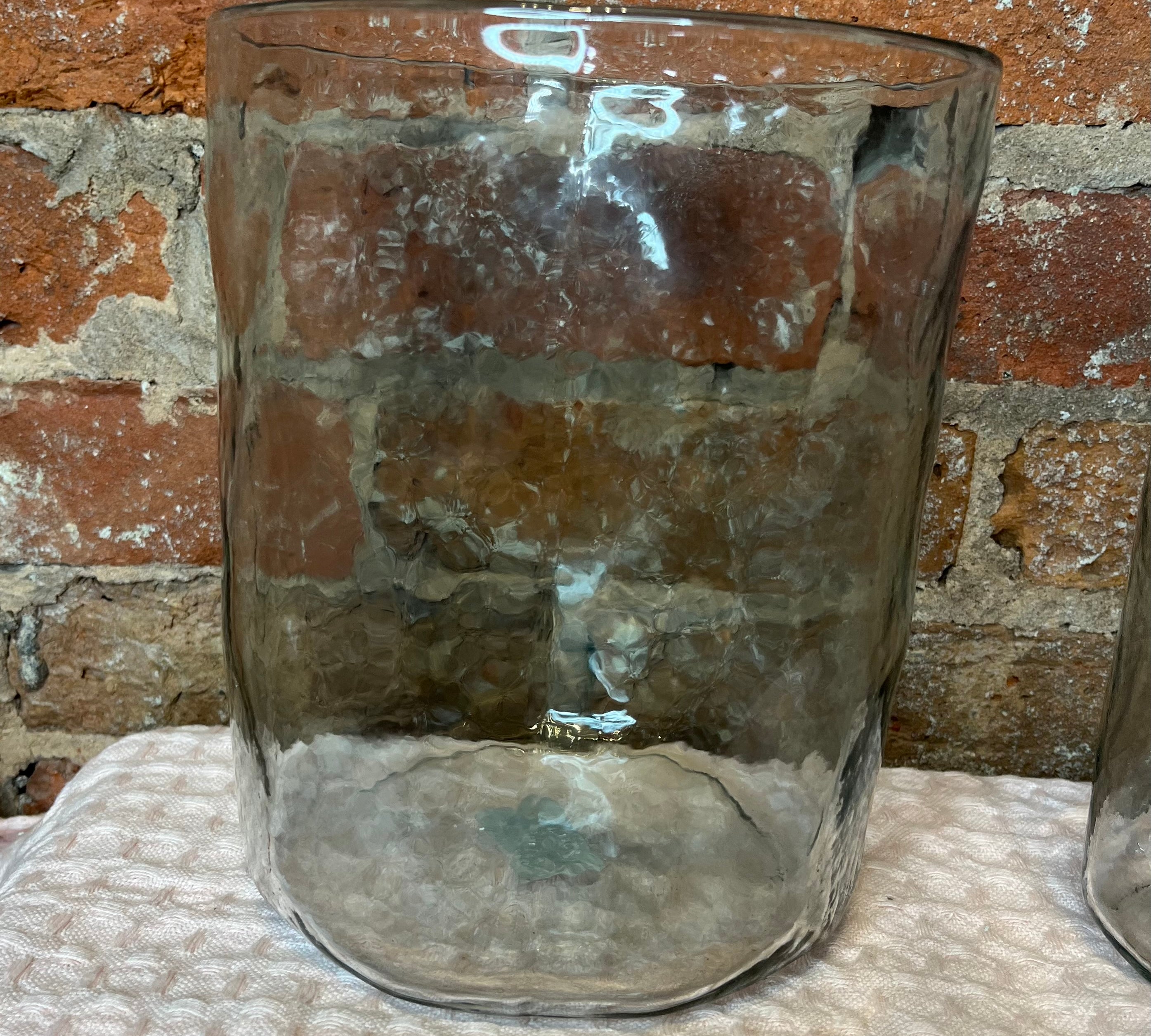 Hand Blown Round Hanging Vase