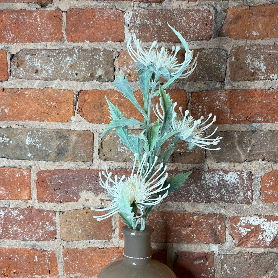 Flocked Thistle Stem 24"