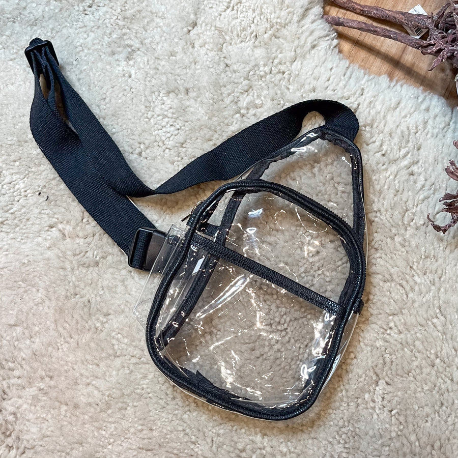 Black/Clear Sling Bag