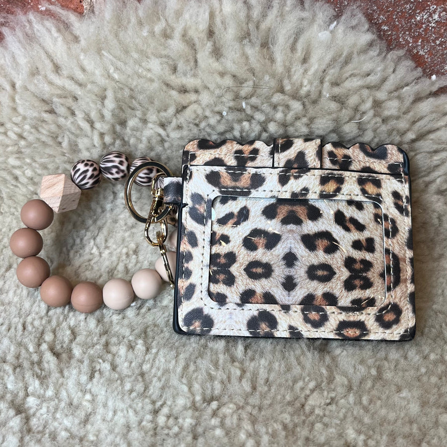 Leopard Pattern Wristlet