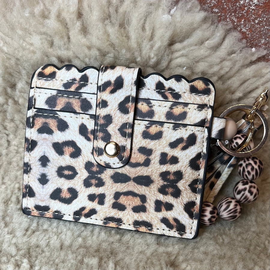 Leopard Pattern Wristlet