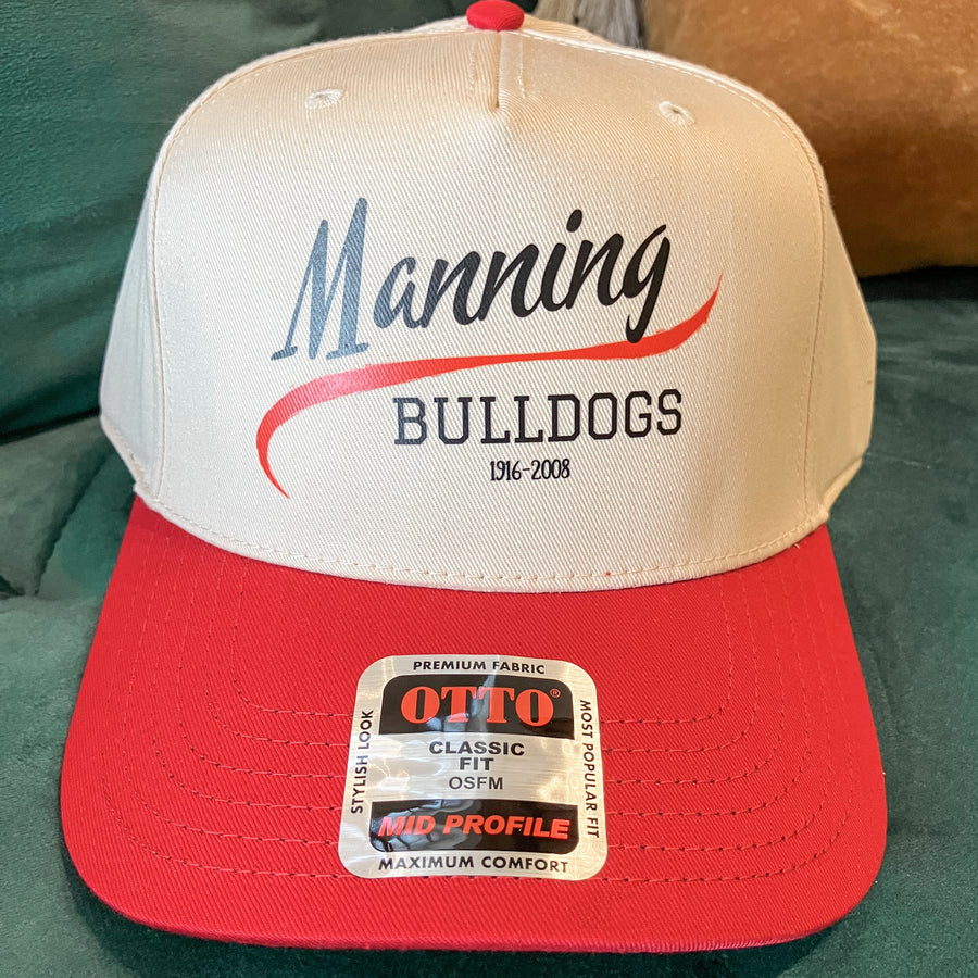 Red Khaki Manning Bulldog Hat