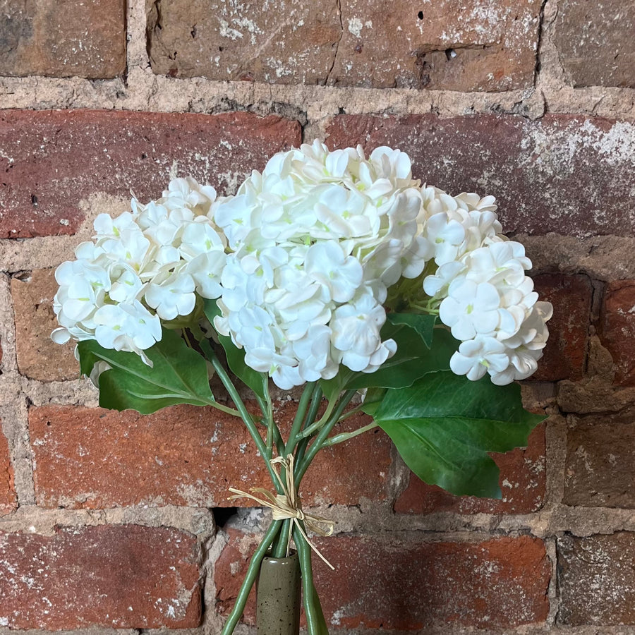 White Snowball Bouquet 10"